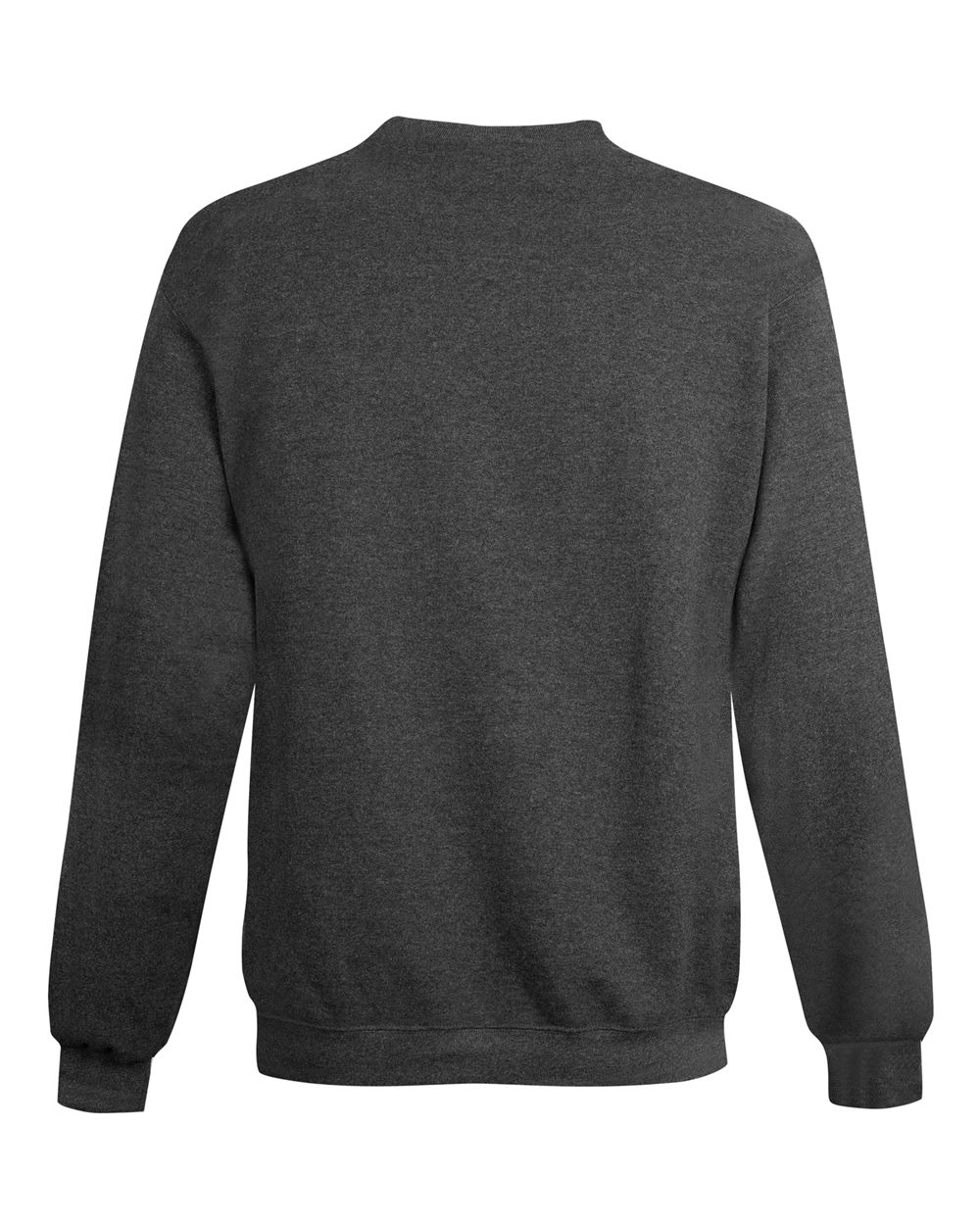 Men's Powerblend® Crewneck Sweatshirt - Back - B21284093 - Charcoal Heather