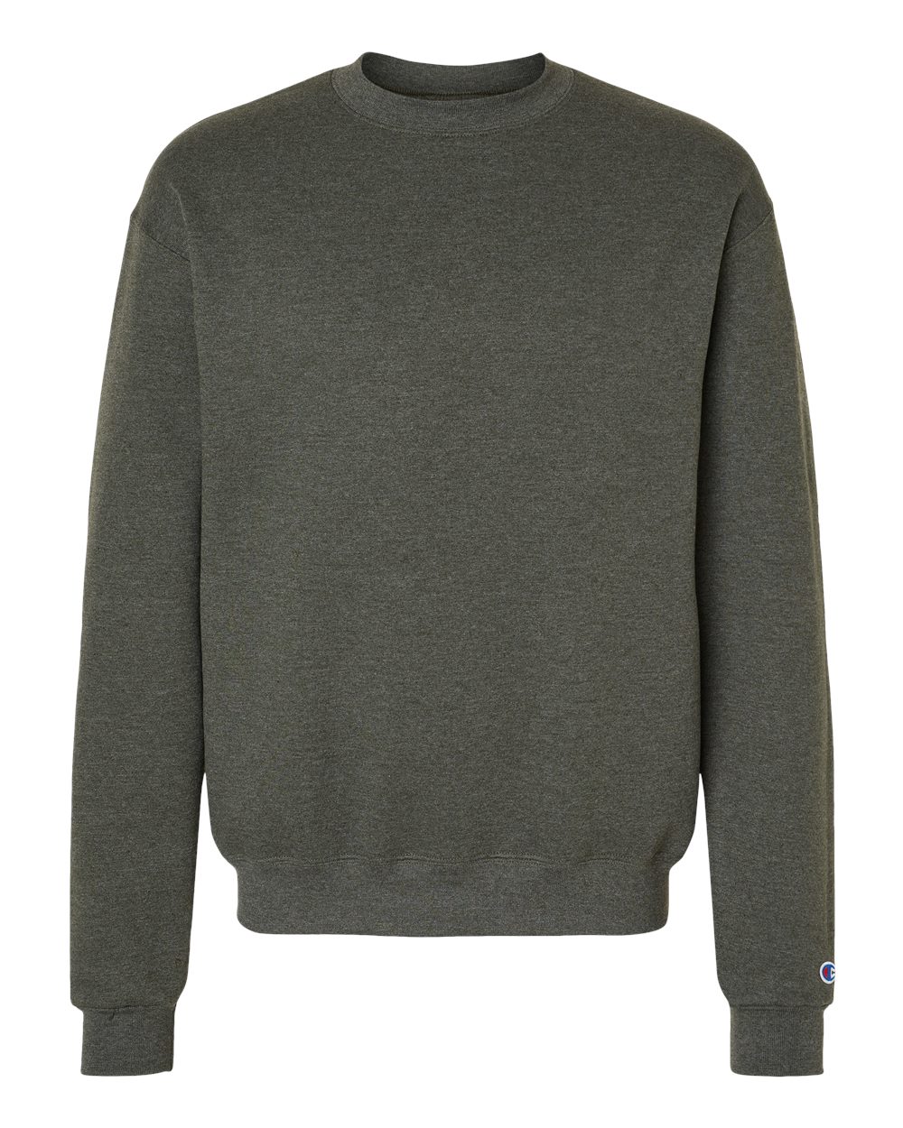 Men's Powerblend® Crewneck Sweatshirt - Front - B21284203 - Dark Green Heather