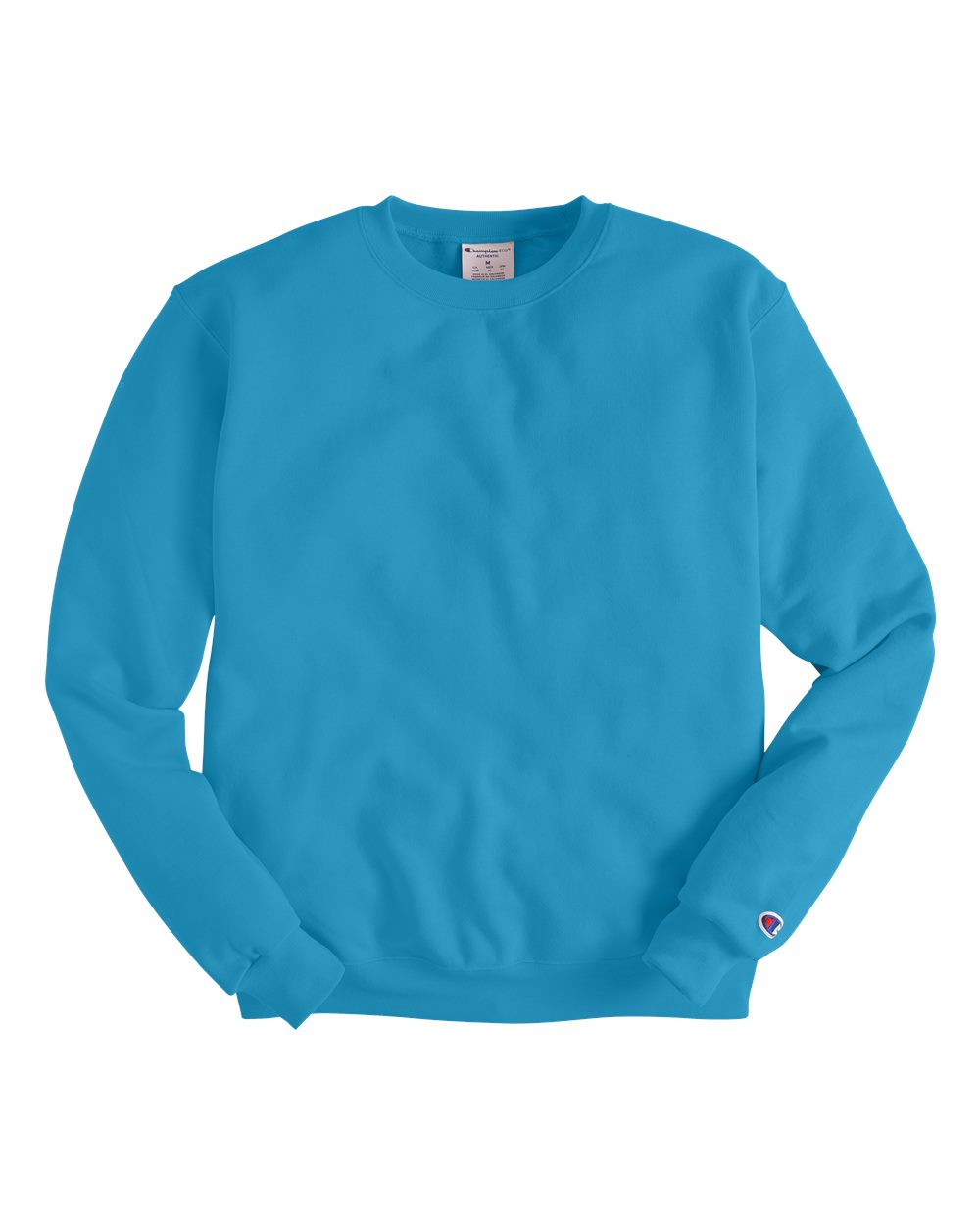 Men's Powerblend® Crewneck Sweatshirt - Front - B21284263 - Blue Lagoon