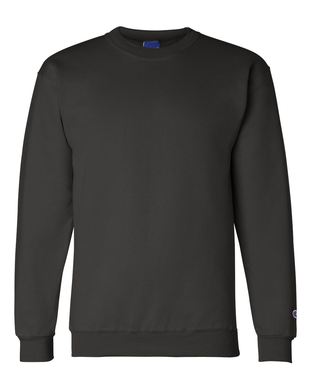 Men's Powerblend® Crewneck Sweatshirt - Front - B21284503 - Black
