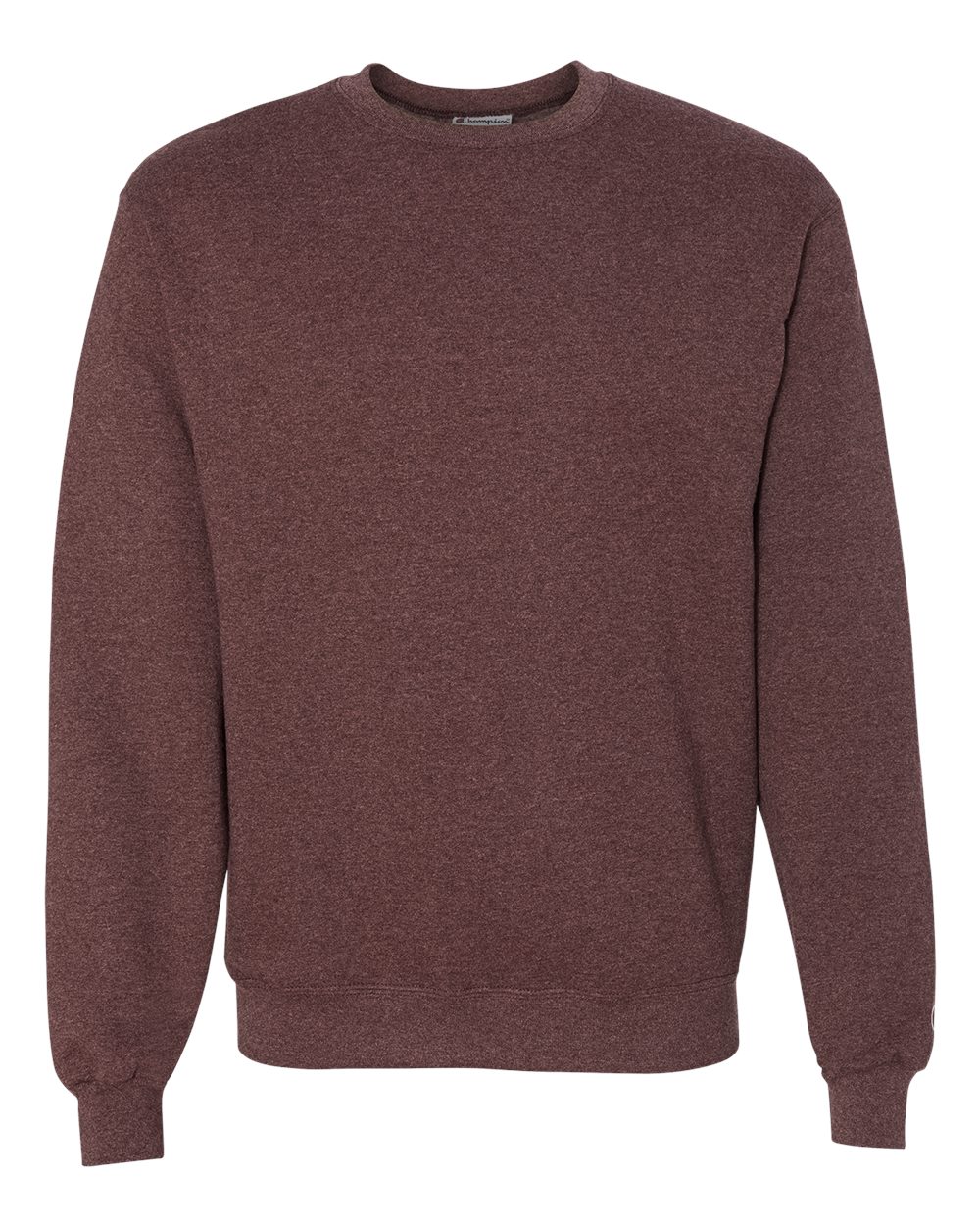 Men's Powerblend® Crewneck Sweatshirt - Front - B21284543 - Maroon Heather