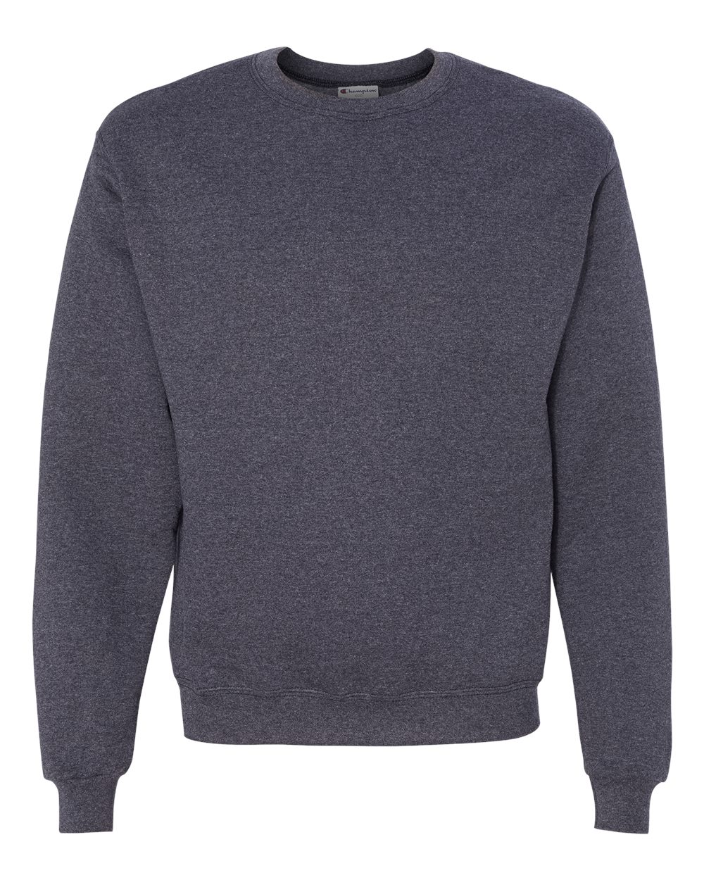 Men's Powerblend® Crewneck Sweatshirt - Front - B21284643 - Navy Heather