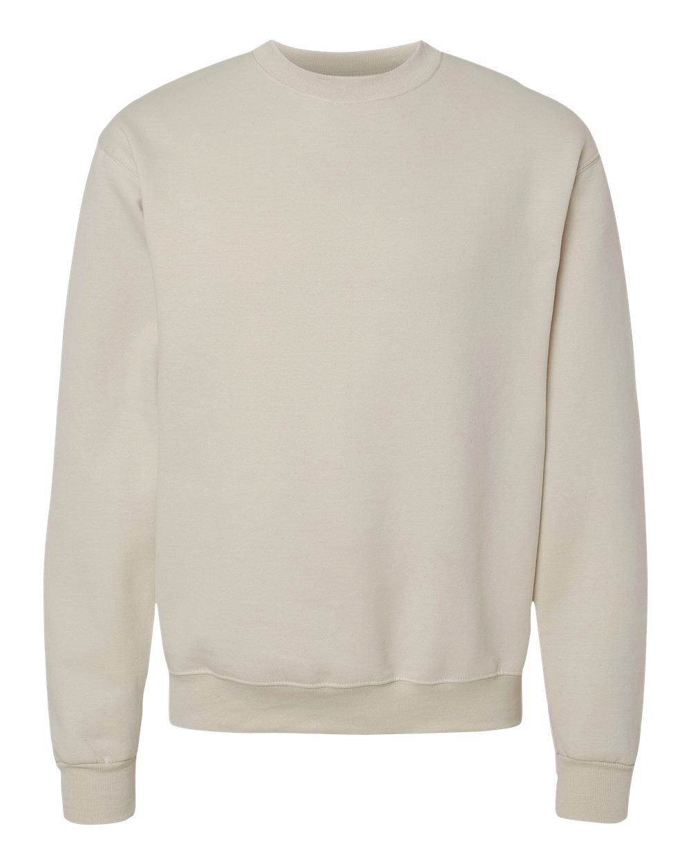 Men's Powerblend® Crewneck Sweatshirt - Front - B21284733 - Sand