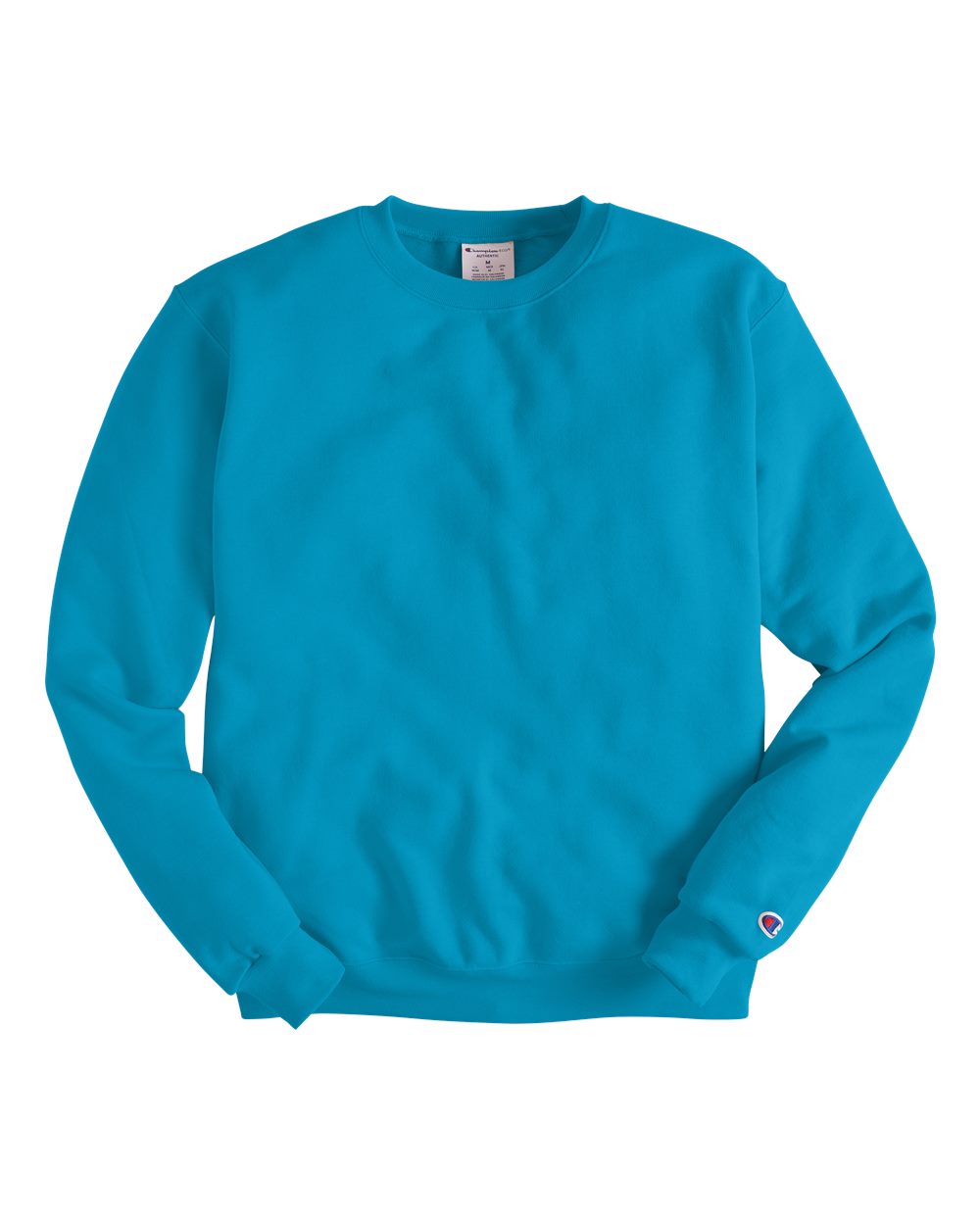 Men's Powerblend® Crewneck Sweatshirt - Front - B21284793 - Tempo Teal