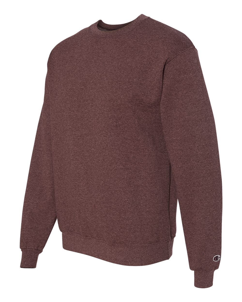 Men's Powerblend® Crewneck Sweatshirt - Side - B21284543 - Maroon Heather