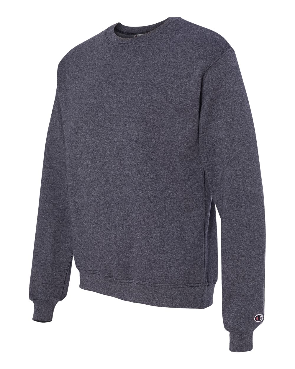 Men's Powerblend® Crewneck Sweatshirt - Side - B21284643 - Navy Heather