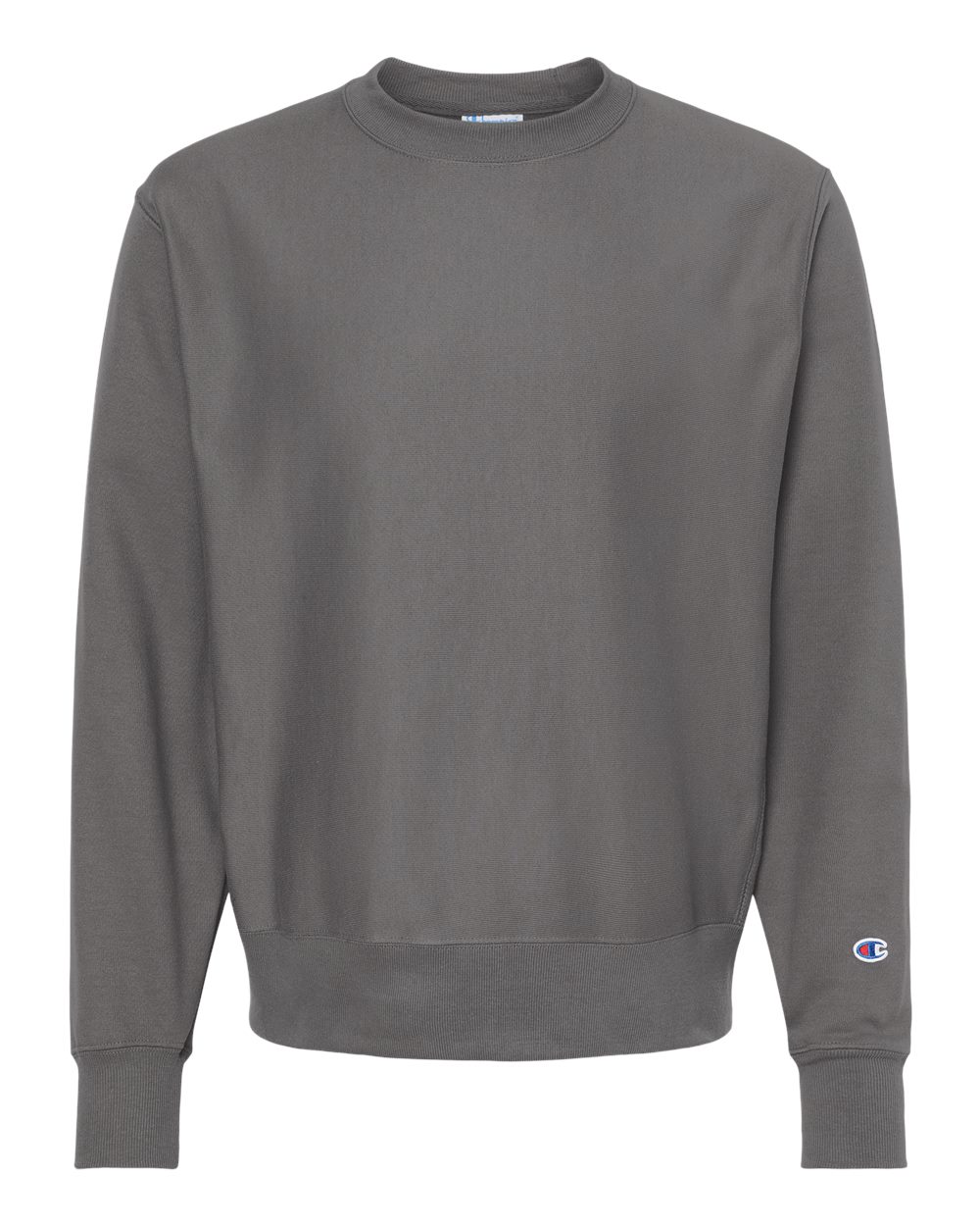 Unisex Reverse Weave® Crewneck Sweatshirt - Front - B20384143 - Stone Grey