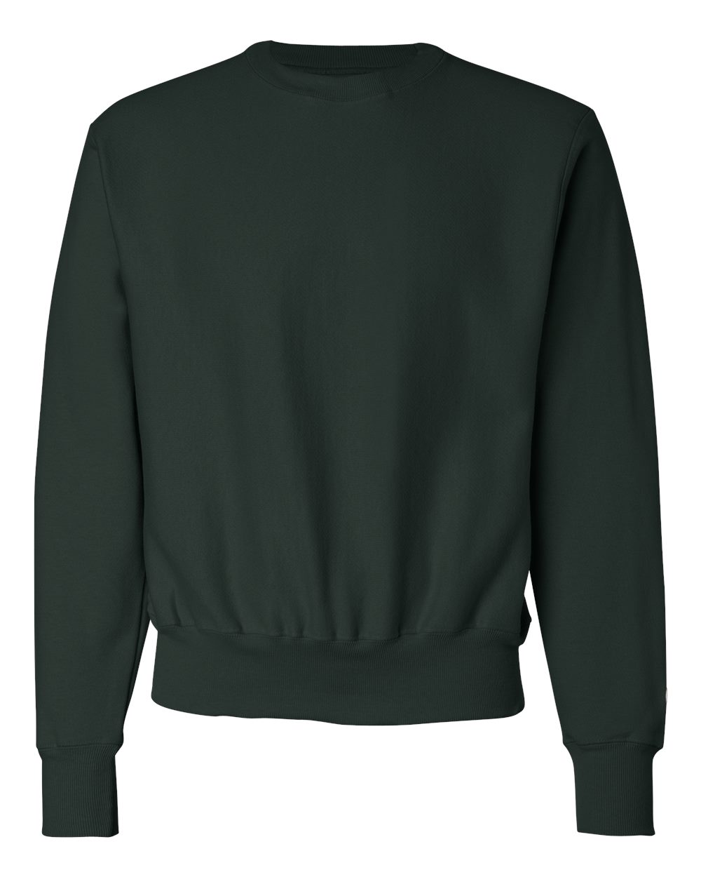 Unisex Reverse Weave® Crewneck Sweatshirt - Front - B20384193 - Dark Green