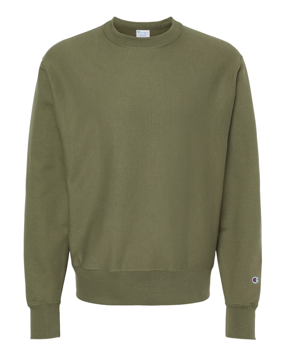 Unisex Reverse Weave® Crewneck Sweatshirt - Front - B20384643 - Fresh Olive
