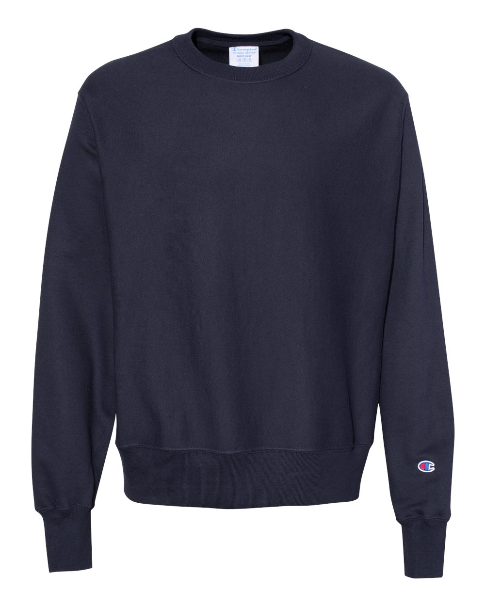 Unisex Reverse Weave® Crewneck Sweatshirt - Front - B20384653 - Navy