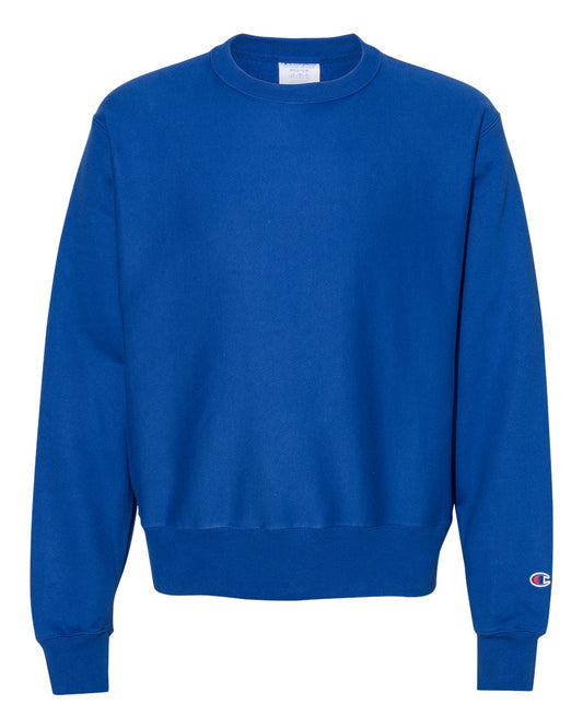 Unisex Reverse Weave® Crewneck Sweatshirt - Front - B20384753 - Athletic Royal