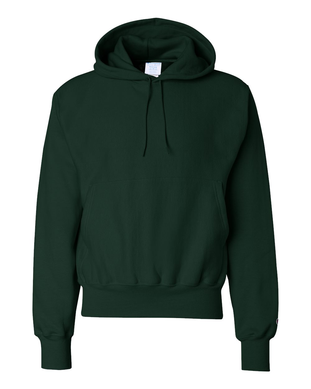 Unisex Reverse Weave® Hooded Sweatshirt - Front - B20484193 - Dark Green
