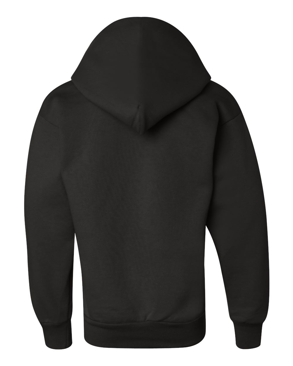 Youth Powerblend® Hooded Sweatshirt - Back - B32084503 - Black