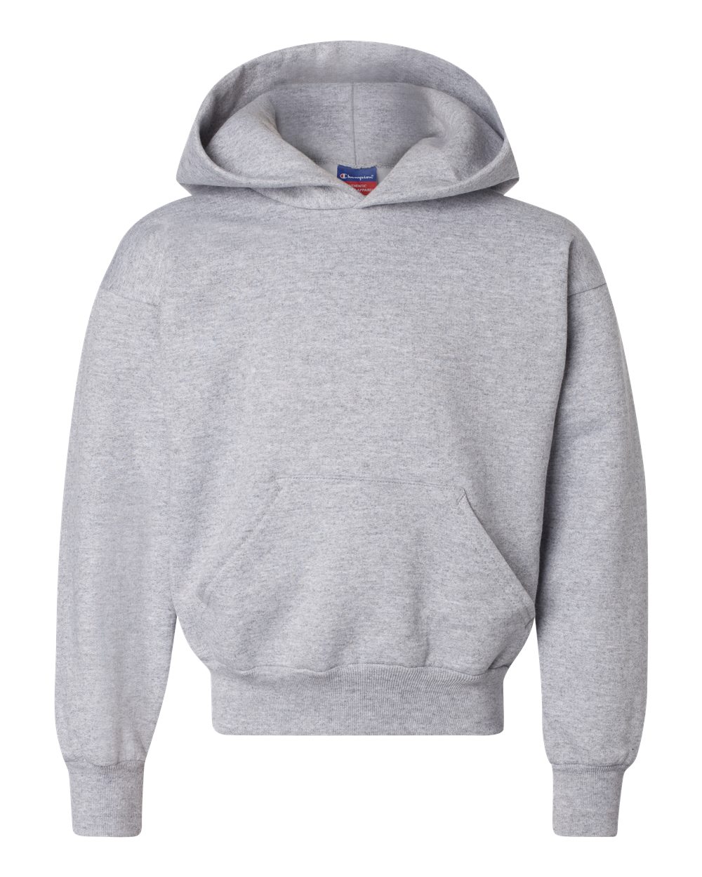 Youth Powerblend® Hooded Sweatshirt - Front - B32084583 - Light Steel