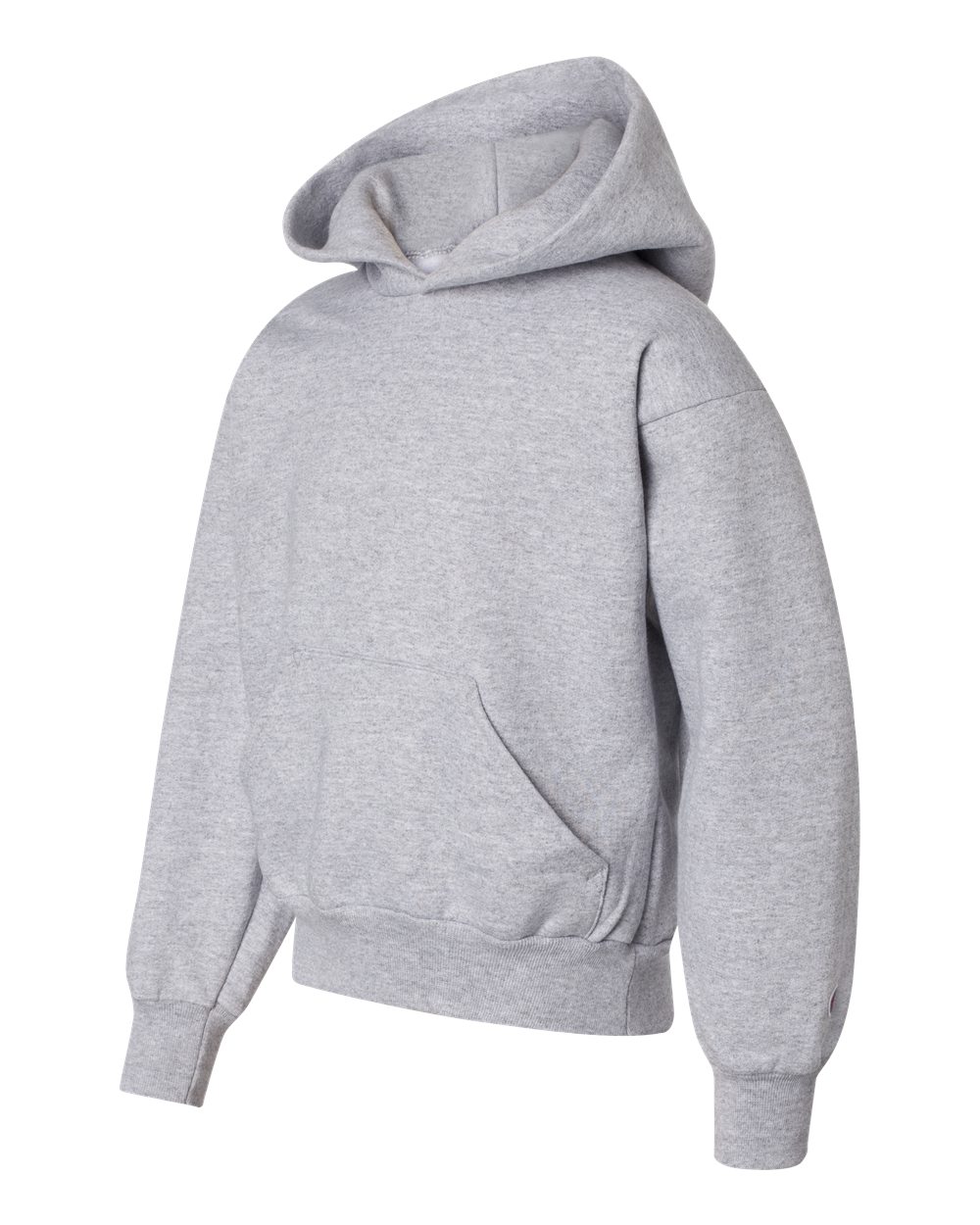 Youth Powerblend® Hooded Sweatshirt - Side - B32084583 - Light Steel