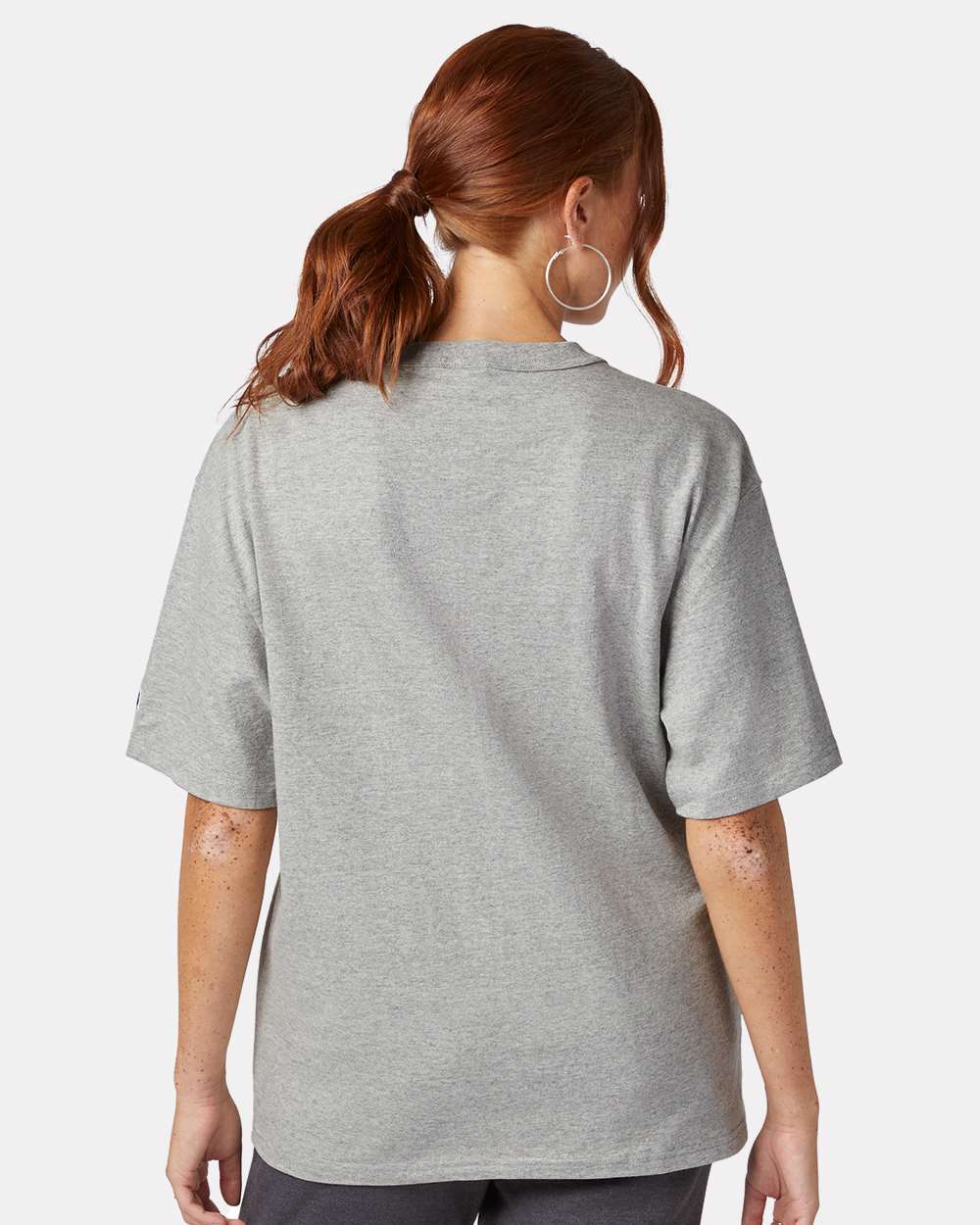 Unisex Heritage Jersey T-Shirt - OnModelBack - B01684133 - Oxford Grey