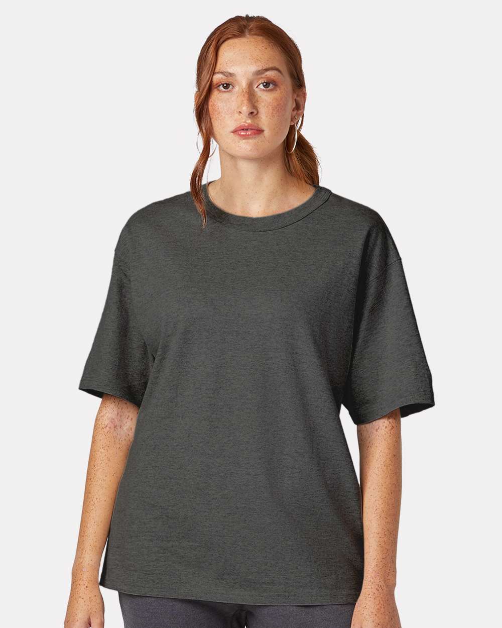 Unisex Heritage Jersey T-Shirt - OnModelFront - B01684093 - Charcoal Heather