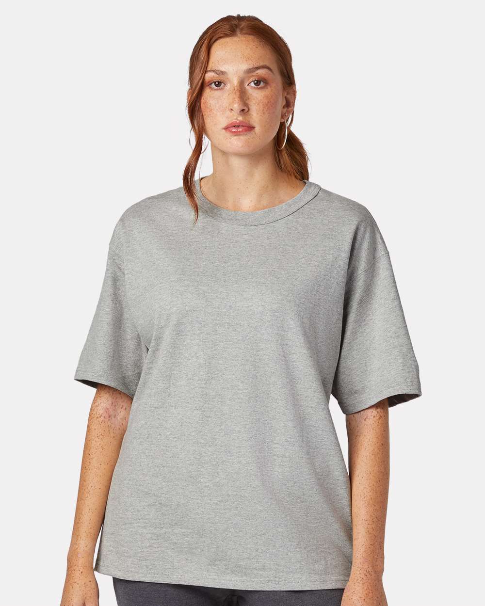 Unisex Heritage Jersey T-Shirt - OnModelFront - B01684133 - Oxford Grey