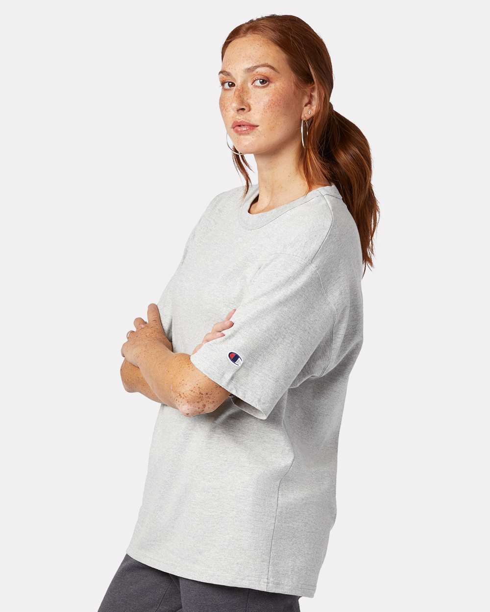 Unisex Heritage Jersey T-Shirt - OnModelSide - B01684353 - Silver Grey