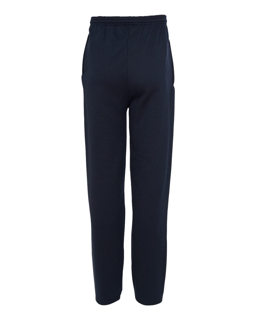 Men's Powerblend® Open-Bottom Sweatpants with Pockets - Back - B23484653 - Navy