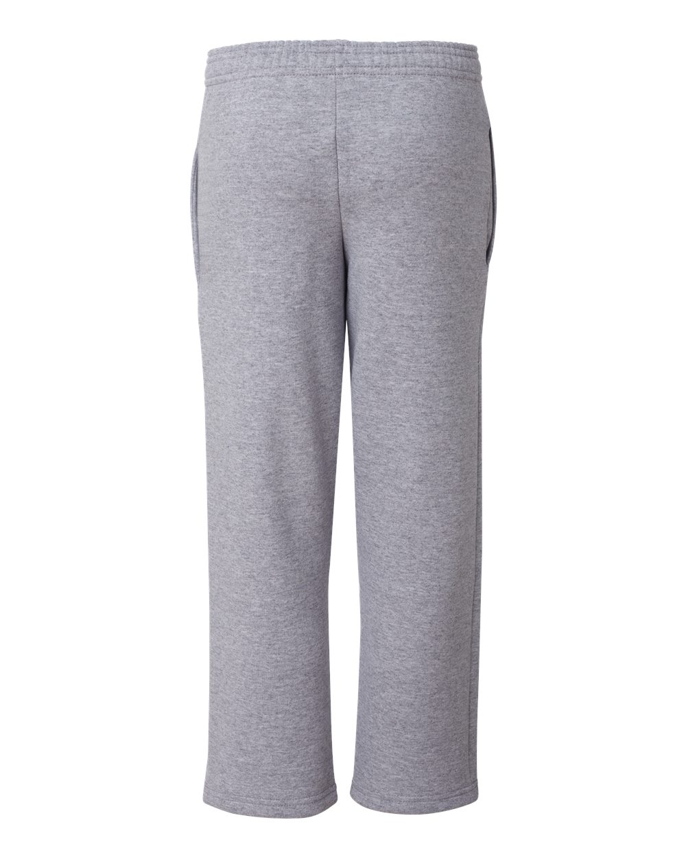 Youth Powerblend® Open-Bottom Sweatpants with Pockets - Back - B33584583 - Light Steel