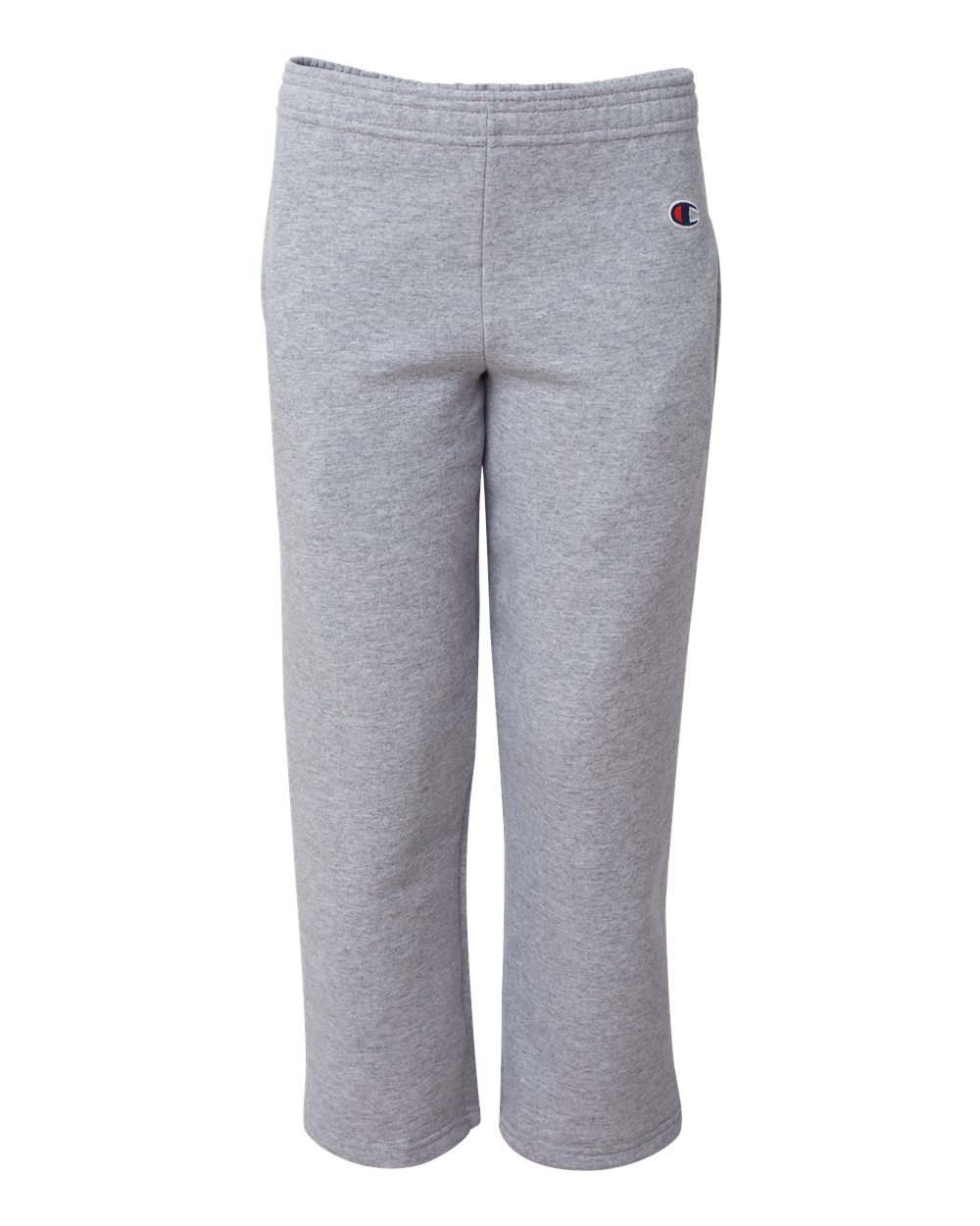 Youth Powerblend® Open-Bottom Sweatpants with Pockets - Front - B33584583 - Light Steel