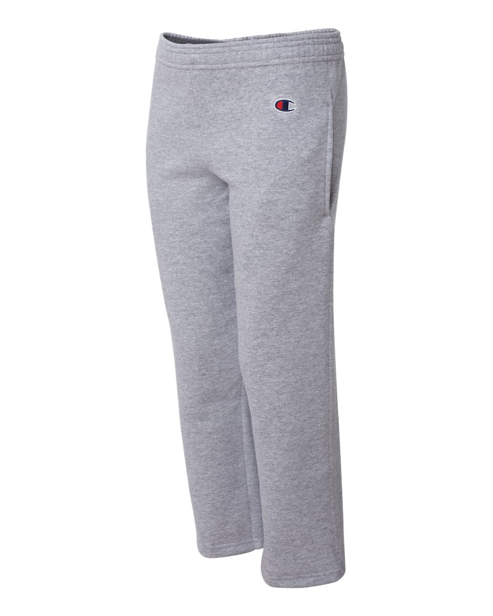 Youth Powerblend® Open-Bottom Sweatpants with Pockets - Side - B33584583 - Light Steel