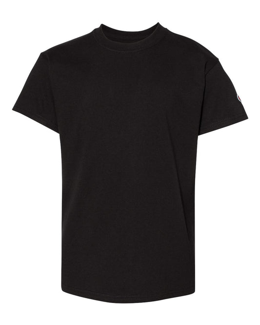 Youth Tagless T-Shirt - Front - B31684506 - Black