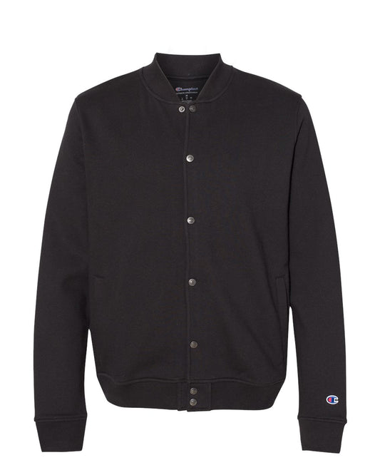 Unisex Bomber Jacket - Front - B63384503 - Black
