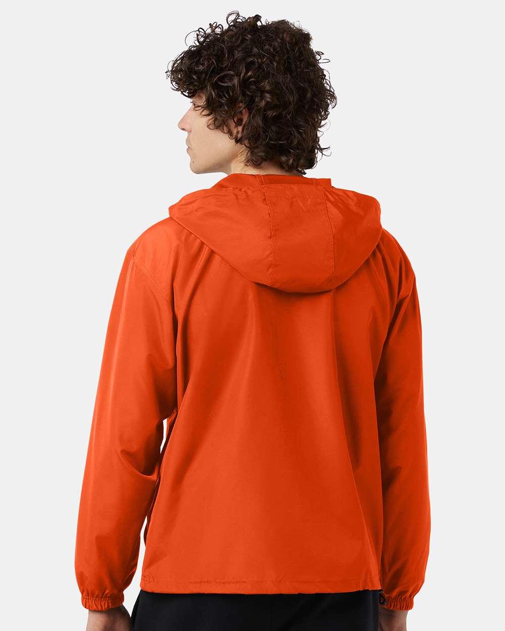 Men's Packable Anorak Jacket - OnModelBack - B63284663 - Orange