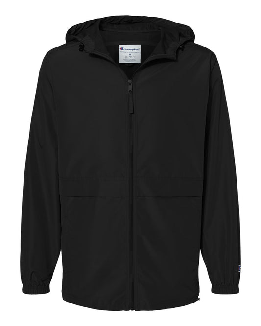 Men's Full-Zip Anorak Jacket - Front - B63184503 - Black