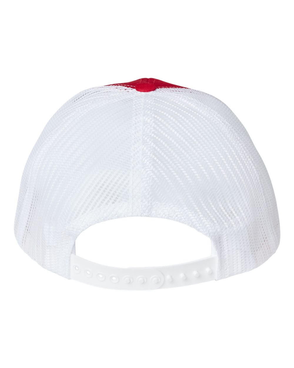 USA-Made Trucker Cap - Back - B99395260 - Red/ White