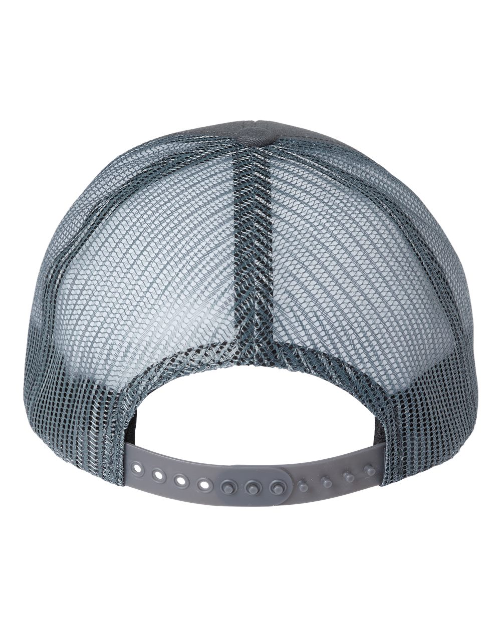 USA-Made Trucker Cap - Back - B99395590 - Charcoal