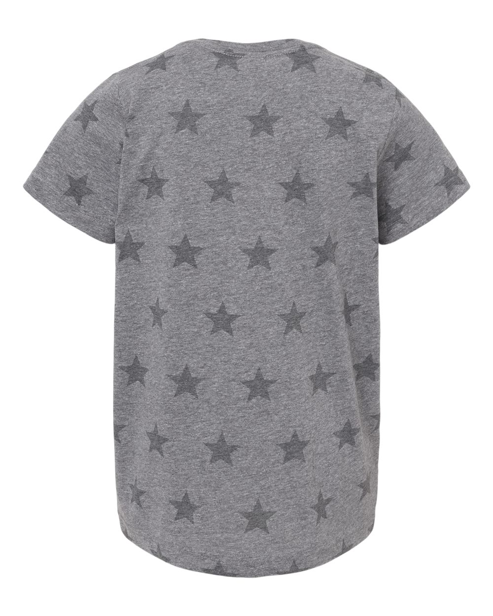 Youth Star Print Tee - Back - B04538582 - Granite Heather Star
