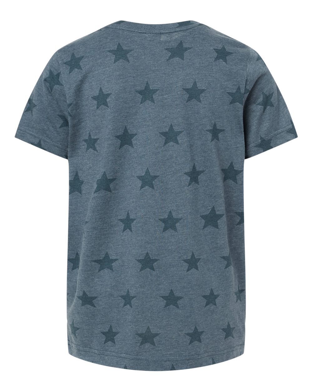 Youth Star Print Tee - Back - B04538652 - Denim Star