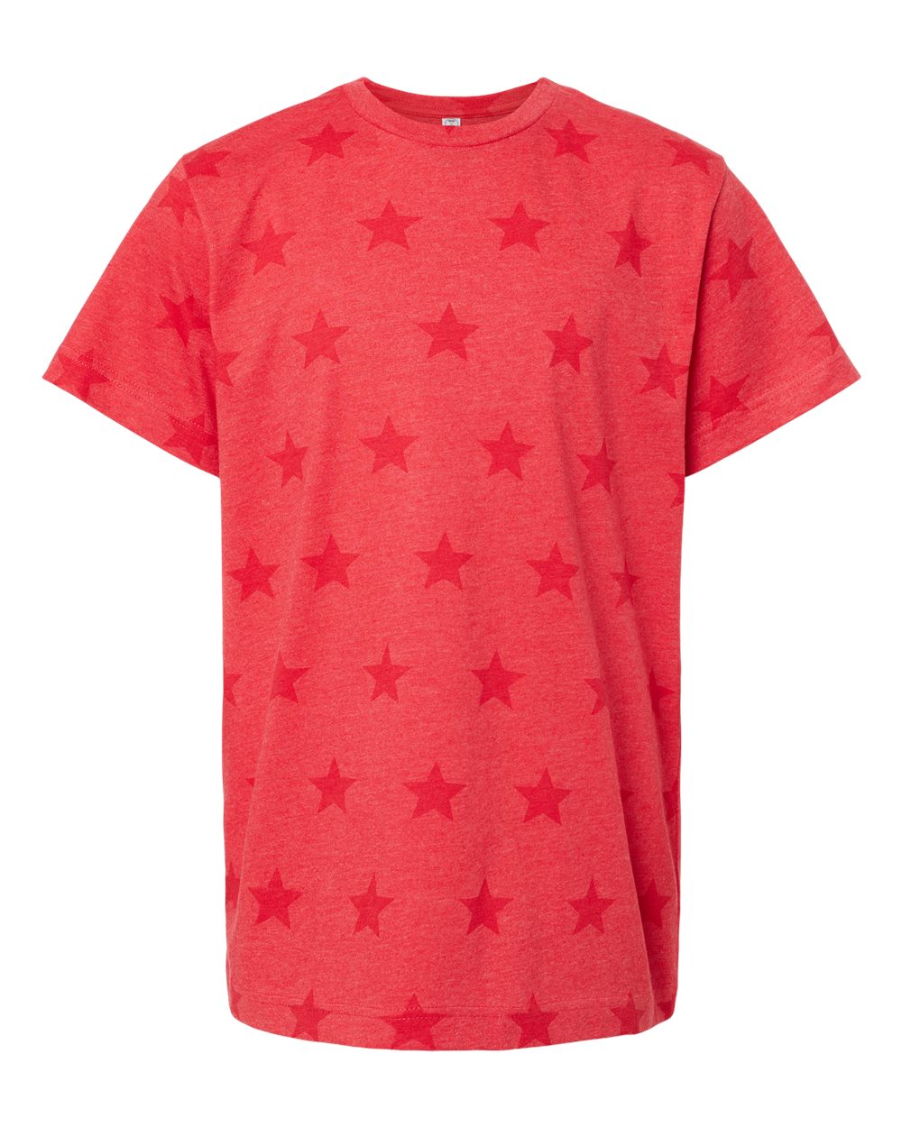 Youth Star Print Tee - Front - B04538702 - Red Star
