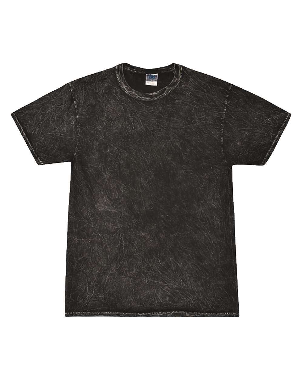 Unisex Mineral Wash T-Shirt - Front - B10202503 - Mineral Black