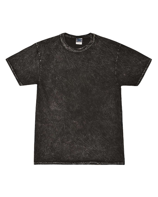 Unisex Mineral Wash T-Shirt - Front - B10202503 - Mineral Black