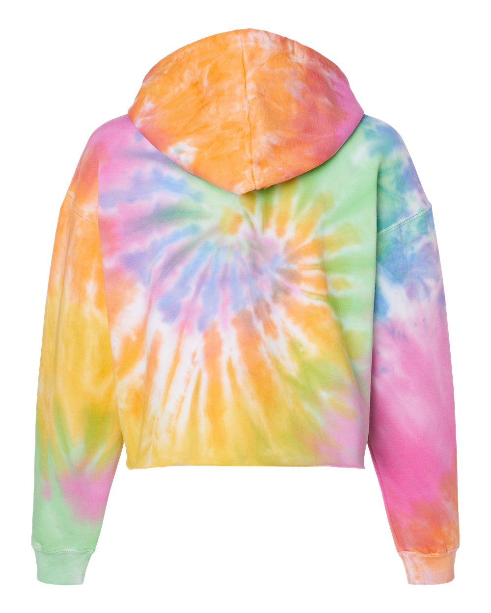 Women's Tie-Dyed Crop Hooded Sweatshirt - Back - B10502022 - Eternity