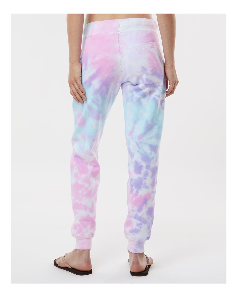 Unisex Tie-Dyed Joggers - OnModelBack - B10702303 - Cotton Candy
