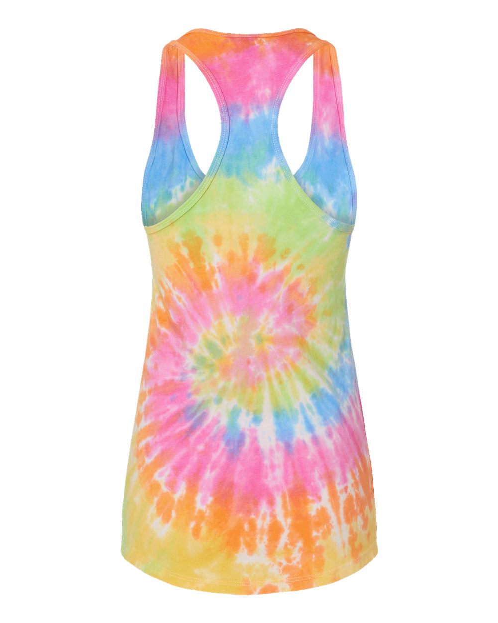 Women's Tie-Dyed Racerback Tank Top - Back - B11602692 - Eternity