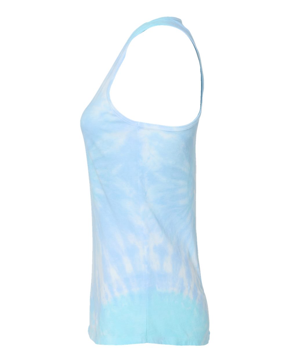 Women's Tie-Dyed Racerback Tank Top - DirectSide - B11602252 - Lagoon