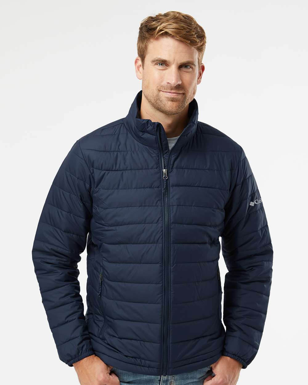 Men's Powder Lite™ II Jacket - OnModelFront - B02724653 - Collegiate Navy