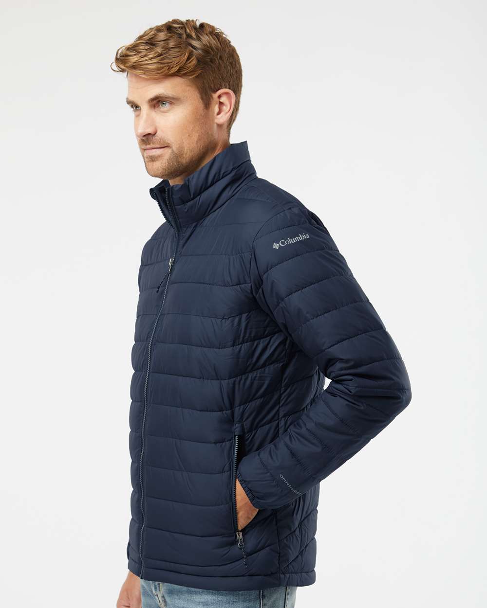 Men's Powder Lite™ II Jacket - OnModelSide - B02724653 - Collegiate Navy