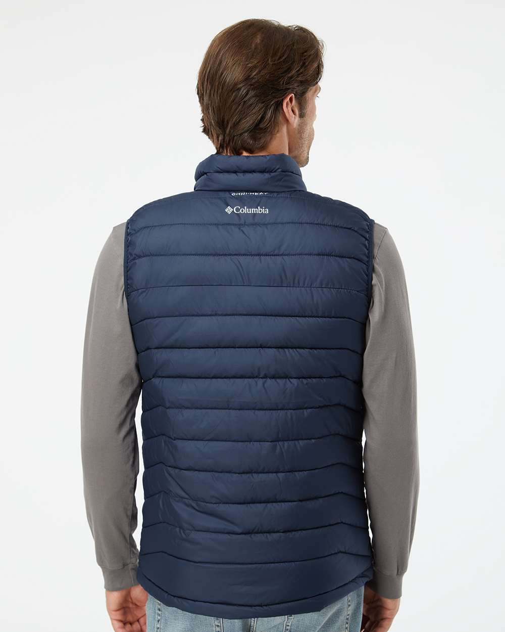 Men's Powder Lite™ II Vest - OnModelBack - B02924656 - Collegiate Navy