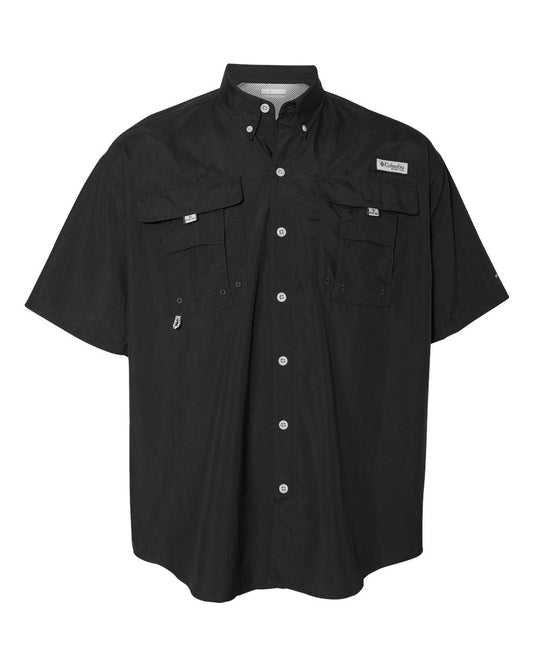 Men's PFG Bahama™ II Short Sleeve Shirt - Front - B12124503 - Black