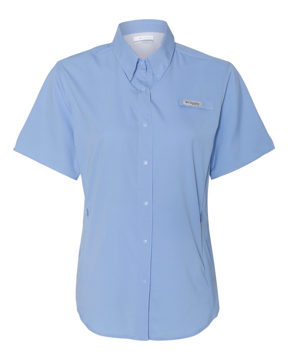 Women's PFG Tamiami™ II Short Sleeve Shirt - Front - B14124252 - White Cap Blue