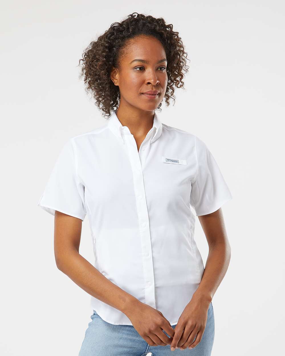 Women's PFG Tamiami™ II Short Sleeve Shirt - OnModelFront - B14124002 - White