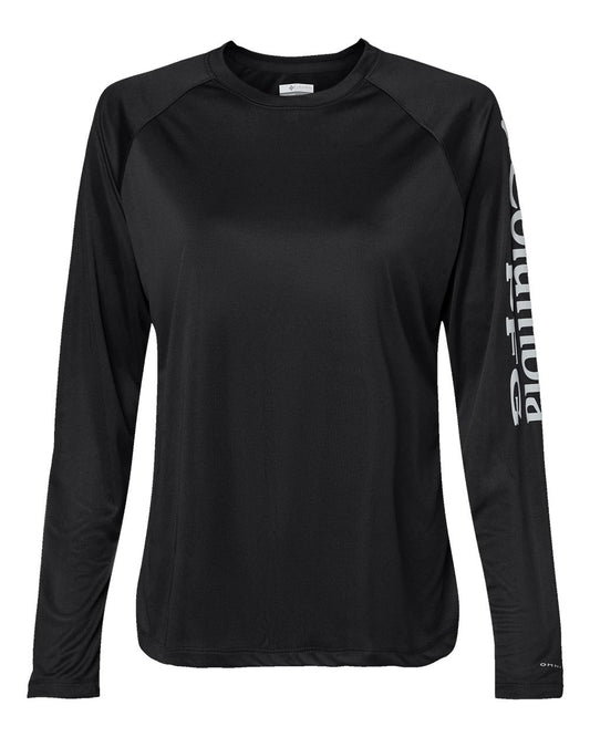 Women's PFG Tidal Tee™ II Long Sleeve - Front - B14924503 - Black/ Cirrus Grey