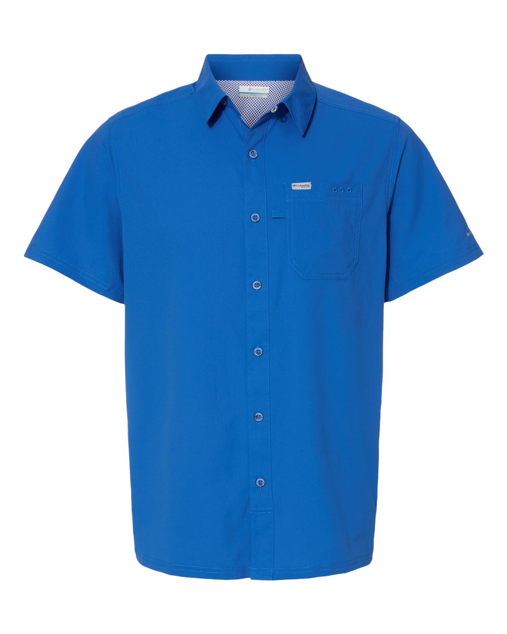 Men's PFG Slack Tide™ Camp Shirt - Front - B15824753 - Vivid Blue